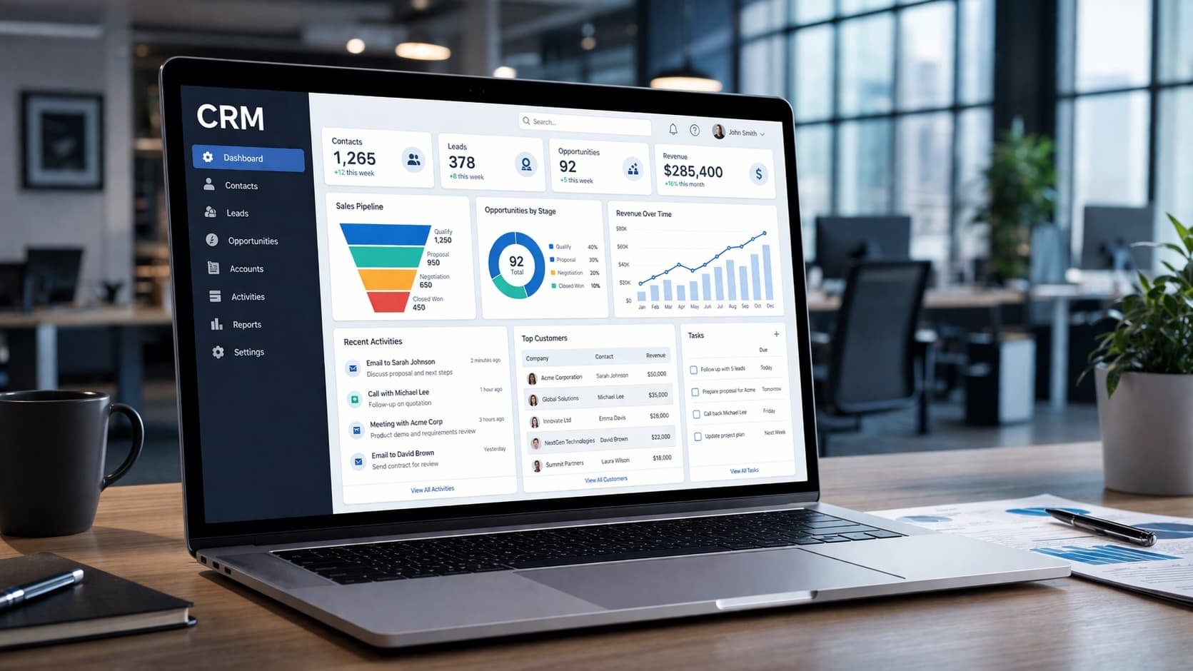 Sanpatong CRM workspace preview